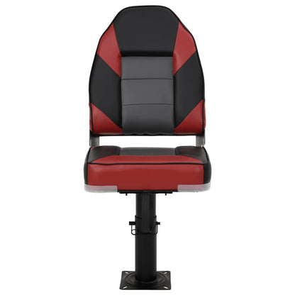 Boat Seats 2 pcs with Pedestal Height Adjustable 360° Rotatable