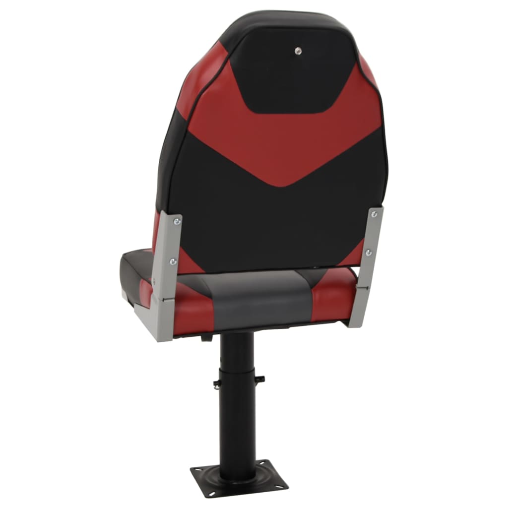 Boat Seats 2 pcs with Pedestal Height Adjustable 360° Rotatable