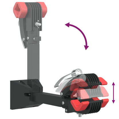 Bike Repair Stand Wall Mounted Foldable Red and Black Steel