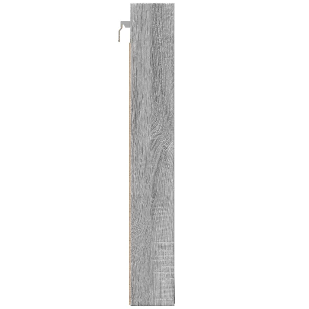 Vitrine Cabinet Grey Sonoma 100x8.5x58 cm Engineered Wood