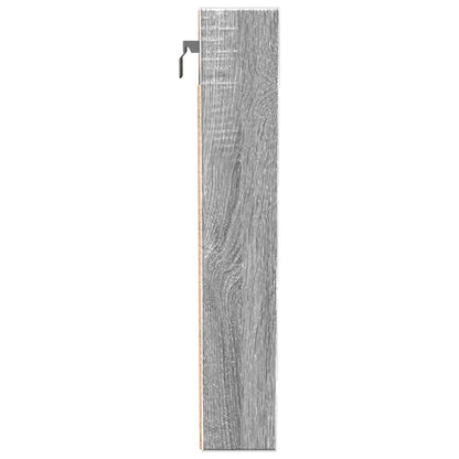 Vitrine Cabinet Grey Sonoma 100x8.5x50 cm Engineered Wood