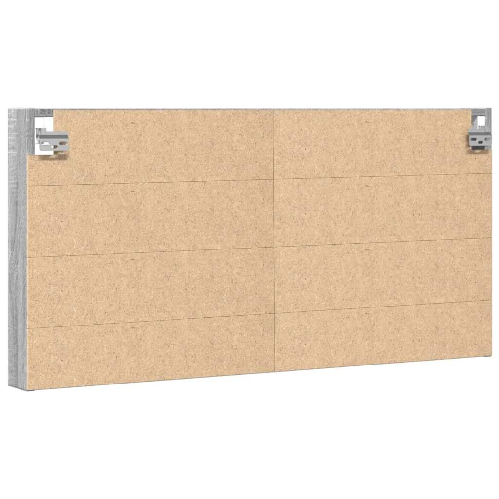 Vitrine Cabinet Grey Sonoma 100x8.5x50 cm Engineered Wood