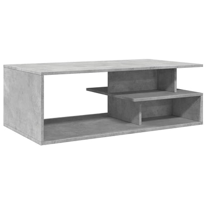 Coffee Table Concrete Grey 102x55x35 cm Engineered Wood