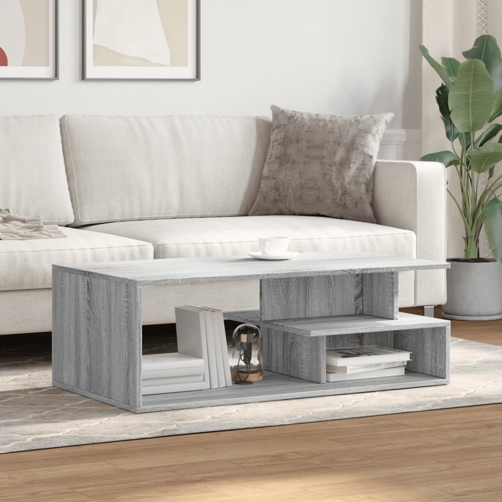 Coffee Table Grey Sonoma 102x55x35 cm Engineered Wood