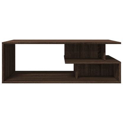 Coffee Table Brown Oak 102x55x35 cm Engineered Wood