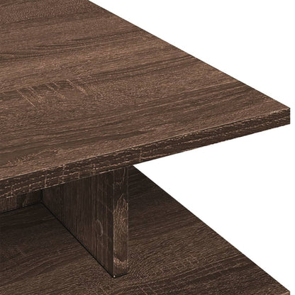 Coffee Table Brown Oak 102x55x35 cm Engineered Wood