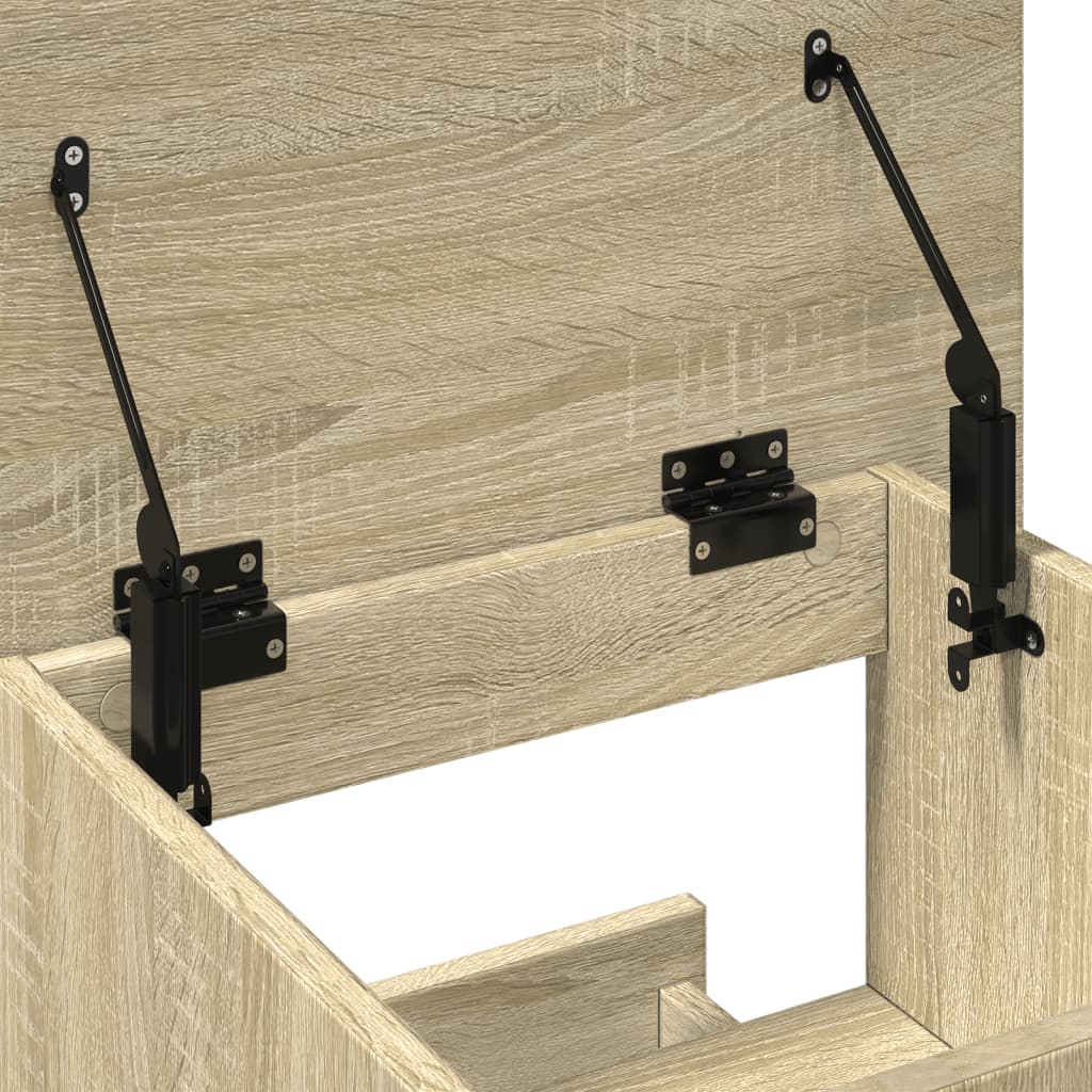 Lectern with Wheels & Drawer Sonoma Oak 55x55x107 cm