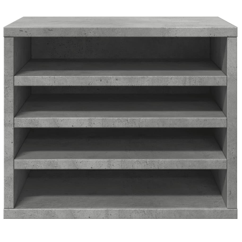 Desk Organiser Concrete Grey 36x26x29.5 cm Engineered wood