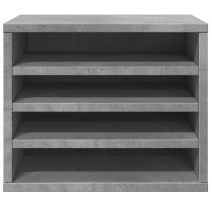 Desk Organiser Concrete Grey 36x26x29.5 cm Engineered wood