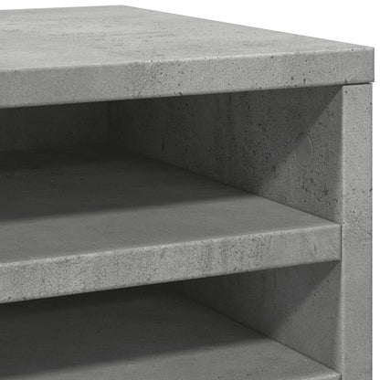 Desk Organiser Concrete Grey 36x26x29.5 cm Engineered wood