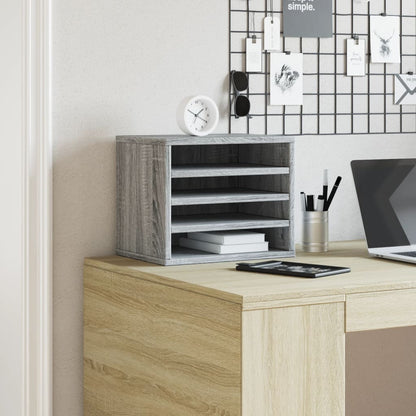 Desk Organiser Grey Sonoma 36x26x29.5 cm Engineered wood