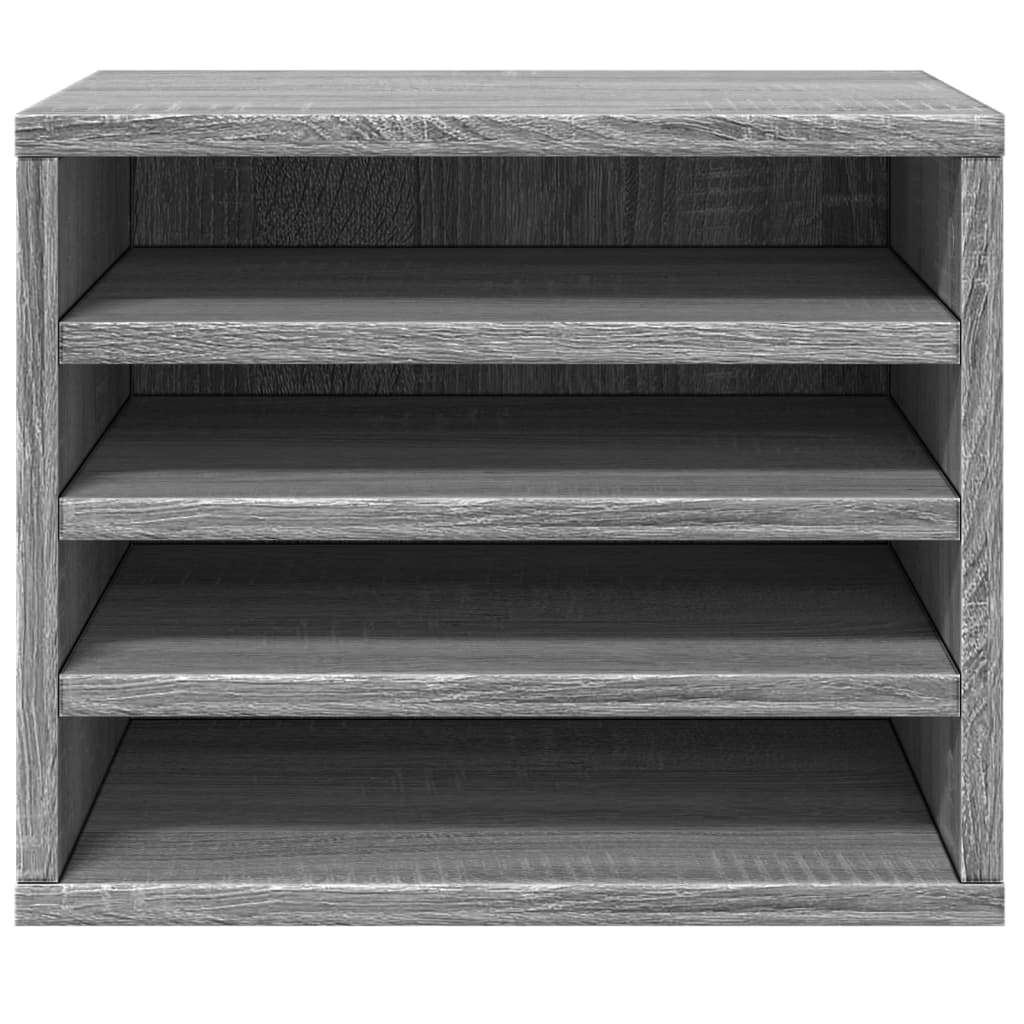 Desk Organiser Grey Sonoma 36x26x29.5 cm Engineered wood