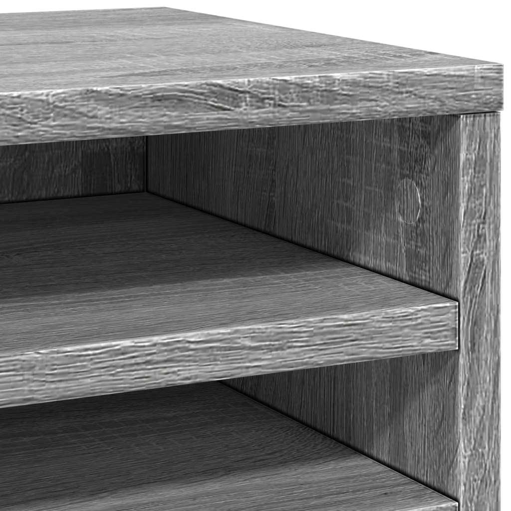 Desk Organiser Grey Sonoma 36x26x29.5 cm Engineered wood