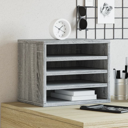 Desk Organiser Grey Sonoma 36x26x29.5 cm Engineered wood