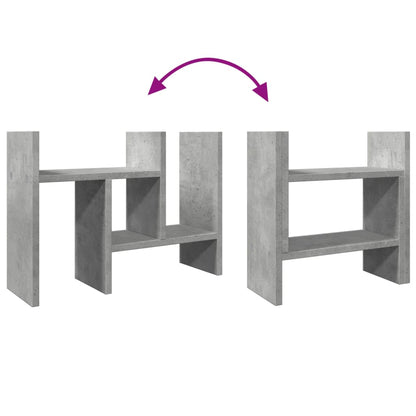 Desk Organiser Concrete Grey 34,5x15,5x35,5 cm Engineered wood