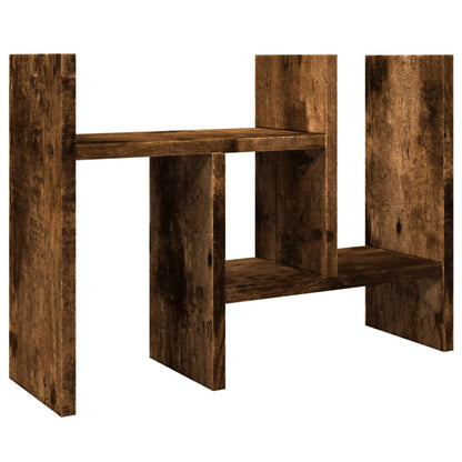 Desk Organiser Smoked Oak 34.5 x 15.5 x 35.5 cm Engineered Wood