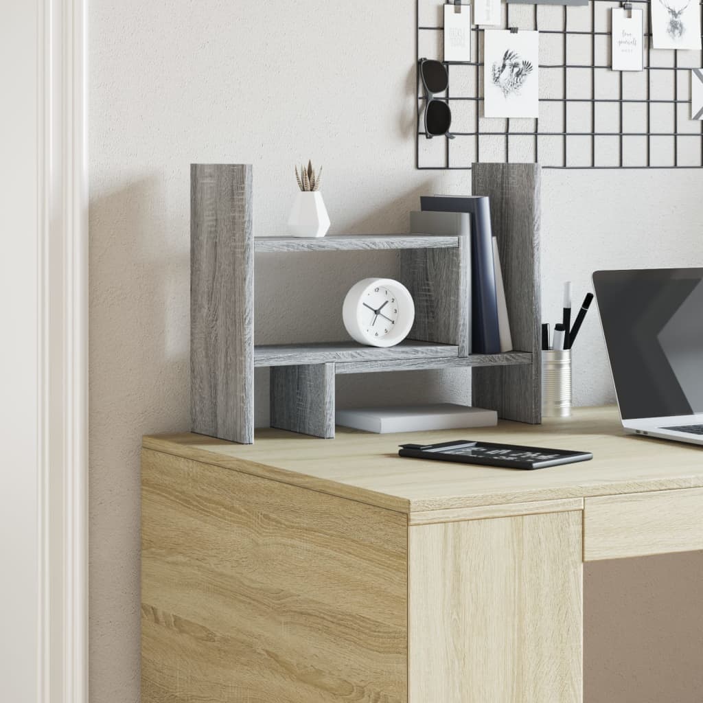 Desk Organiser Grey Sonoma 38.5x17x39 cm Engineered wood