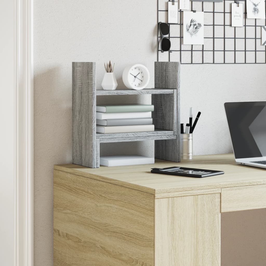 Desk Organiser Grey Sonoma 38.5x17x39 cm Engineered wood