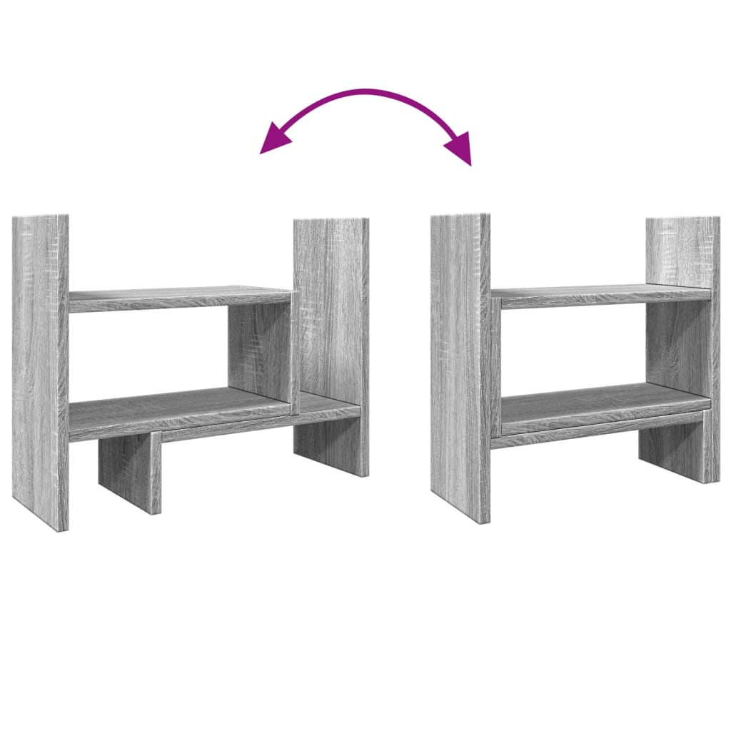 Desk Organiser Grey Sonoma 38.5x17x39 cm Engineered wood