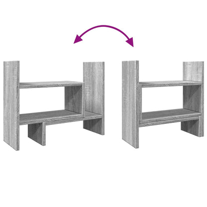 Desk Organiser Grey Sonoma 38.5x17x39 cm Engineered wood