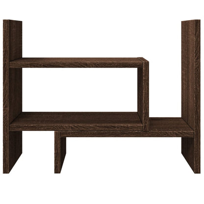 Desk Organiser Brown Oak 38.5x17x39 cm Engineered wood