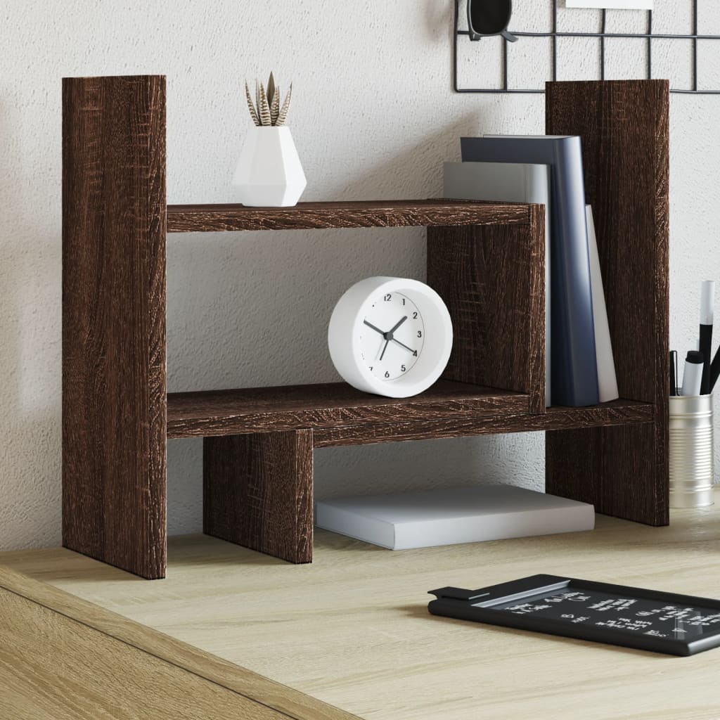 Desk Organiser Brown Oak 38.5x17x39 cm Engineered wood