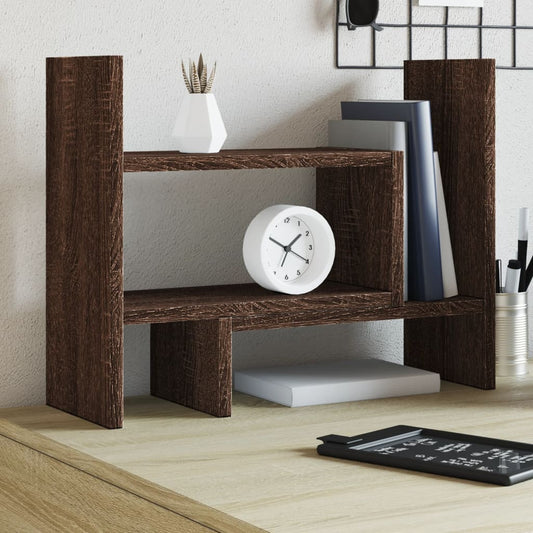 Desk Organiser Brown Oak 38.5x17x39 cm Engineered wood