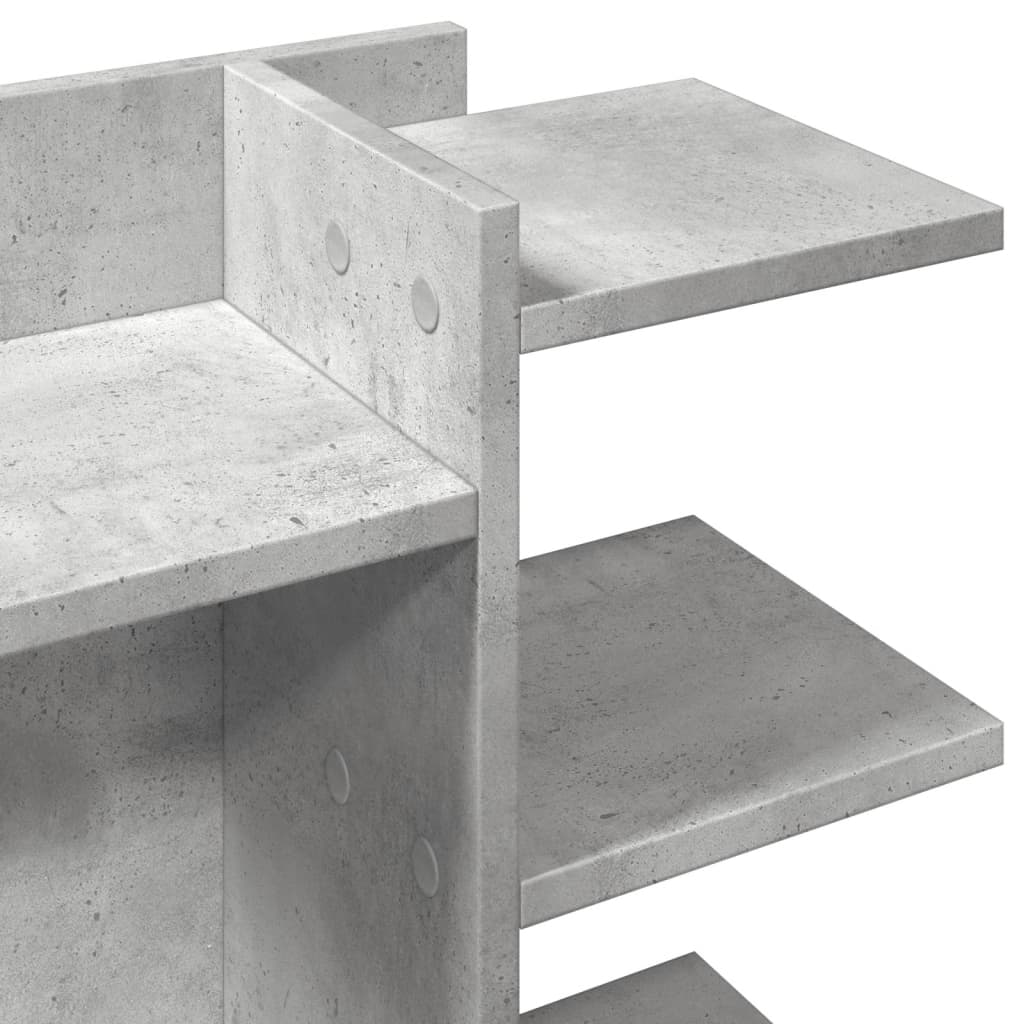 Desk Organiser Concrete Grey 42x21.5x42 cm Engineered wood