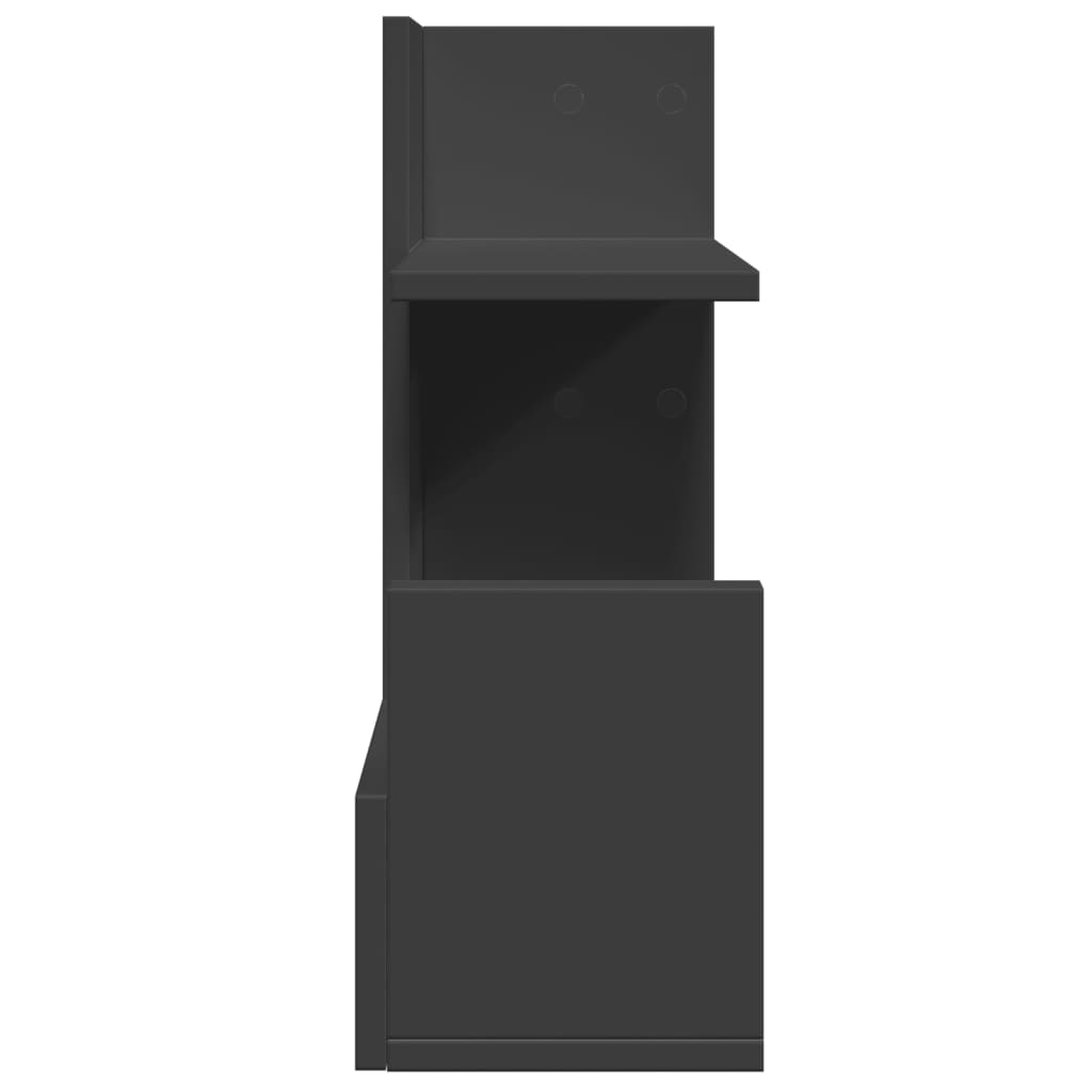 Desk Organiser Black 49x20x52.5 cm Engineered wood