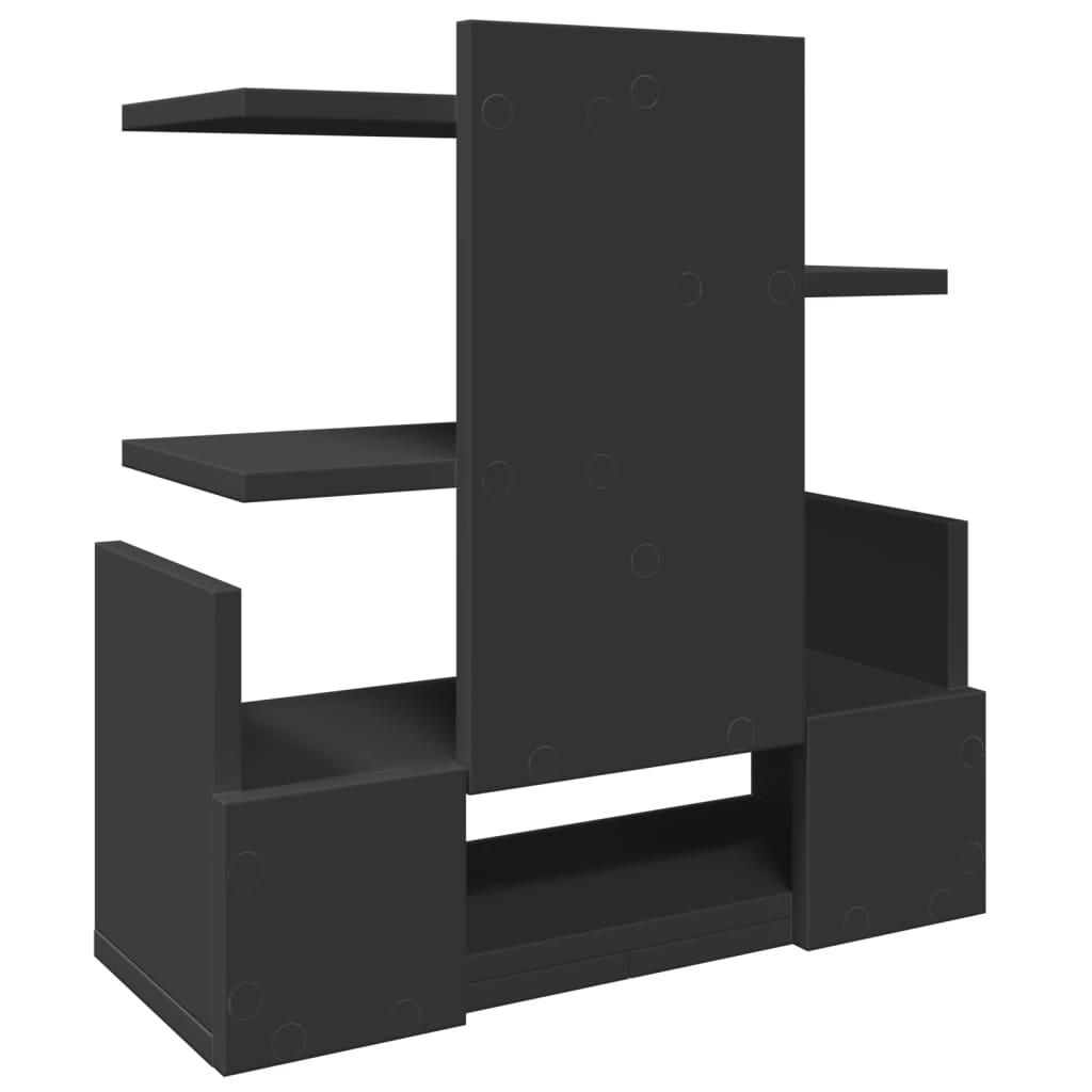Desk Organiser Black 49x20x52.5 cm Engineered wood