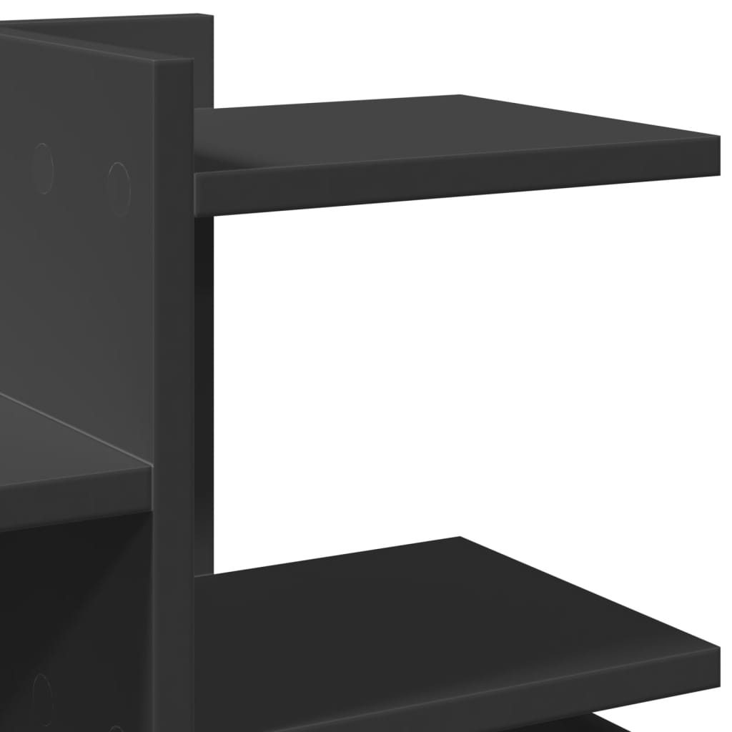 Desk Organiser Black 49x20x52.5 cm Engineered wood