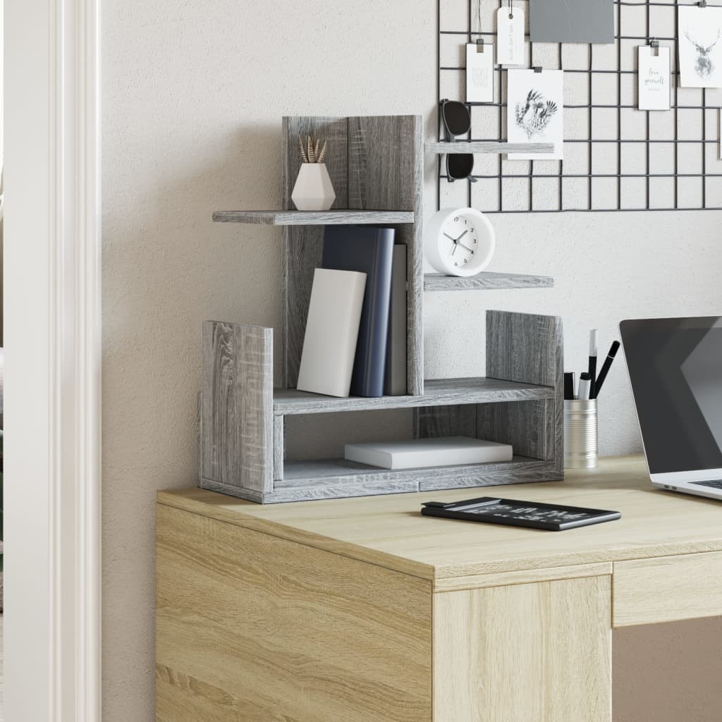 Desk Organiser Grey Sonoma 49x20x52.5 cm Engineered wood