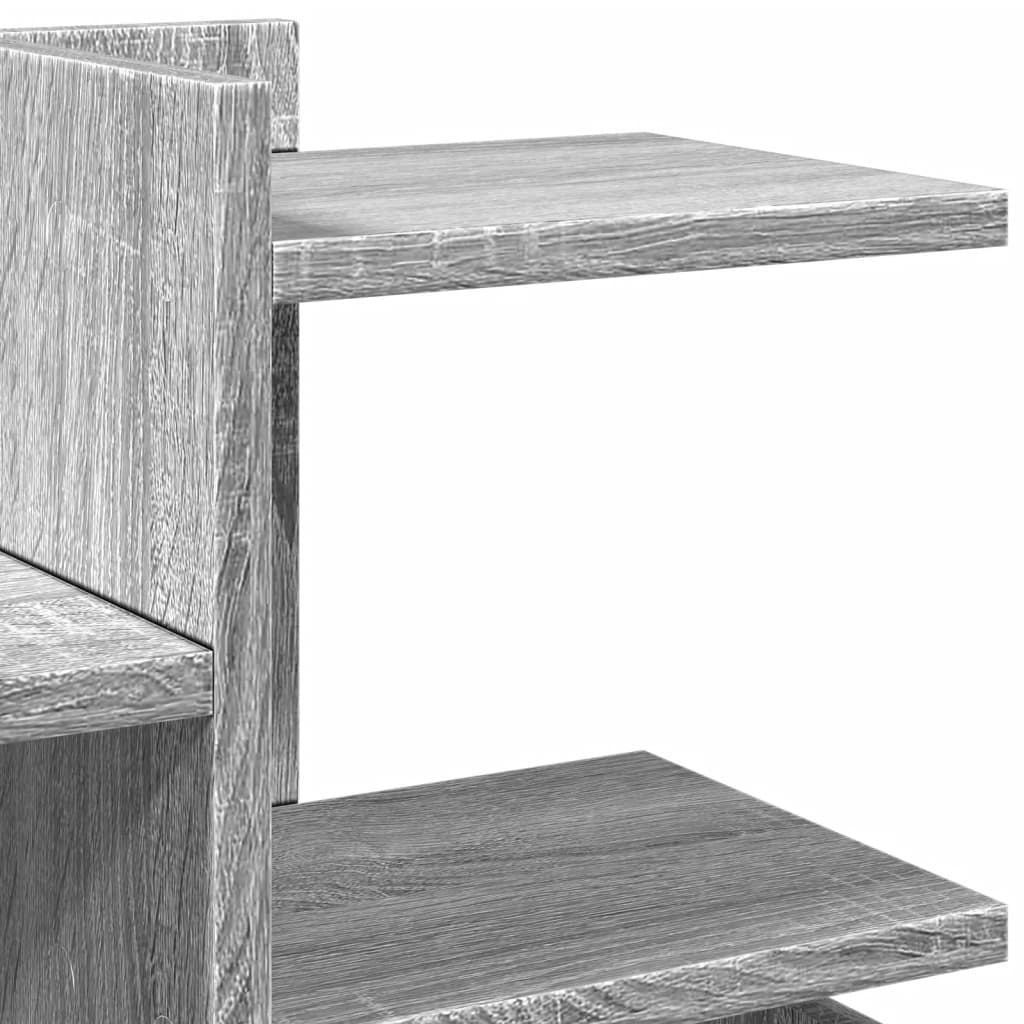 Desk Organiser Grey Sonoma 49x20x52.5 cm Engineered wood