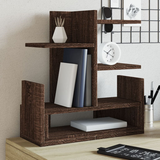 Desk Organiser Brown Oak 49x20x52.5 cm Engineered wood