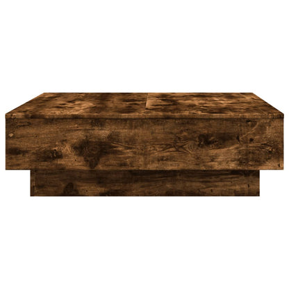 Coffee Table Smoked Oak 90x90x28 cm Engineered Wood