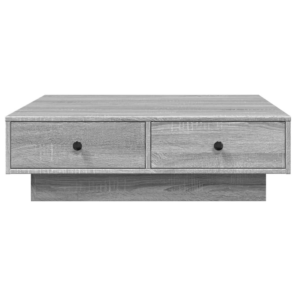 Coffee Table Grey Sonoma 90x90x28 cm Engineered Wood