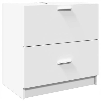 Sink Cabinet White 59x37x59 cm Engineered Wood