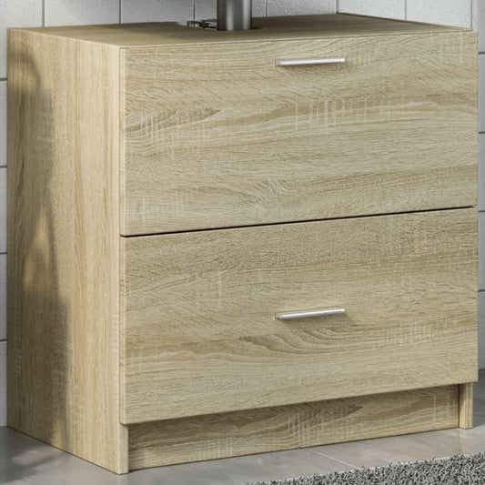 Sink Cabinet Sonoma Oak 59x37x59 cm Engineered Wood