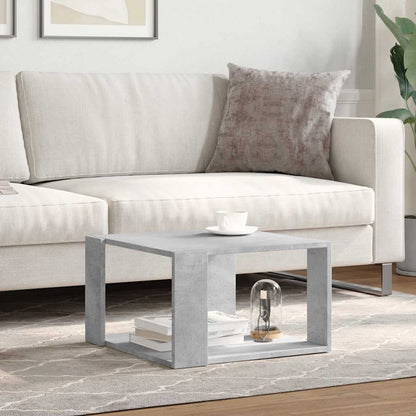Coffee Table Concrete Grey 51.5x51.5x30 cm Engineered Wood