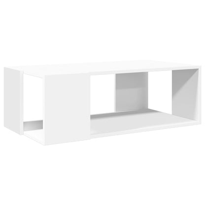 Coffee Table White 89.5x48x30 cm Engineered Wood