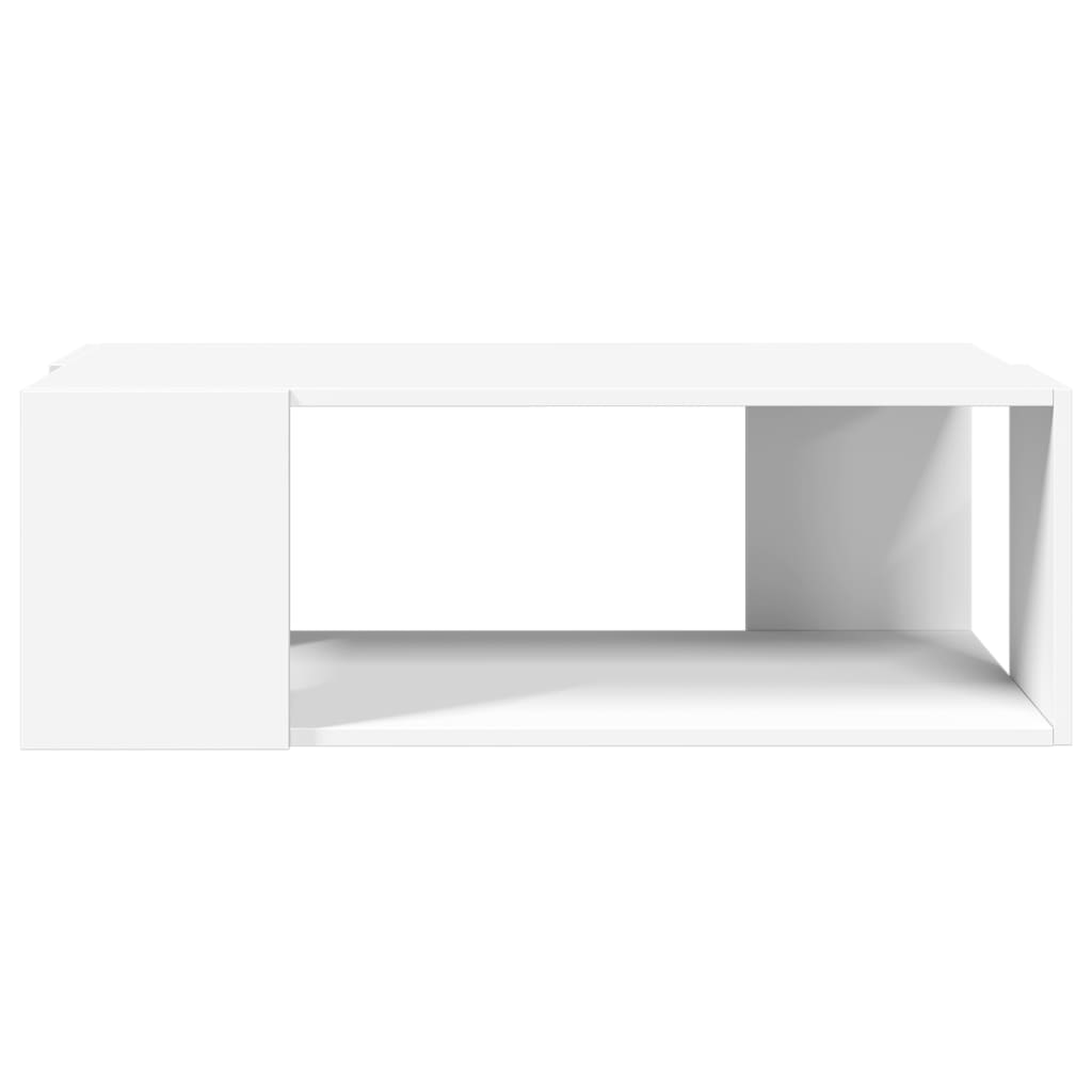 Coffee Table White 89.5x48x30 cm Engineered Wood