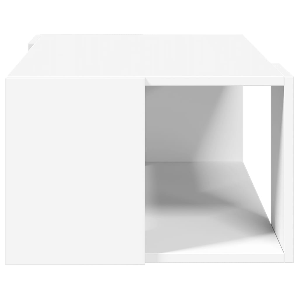Coffee Table White 89.5x48x30 cm Engineered Wood