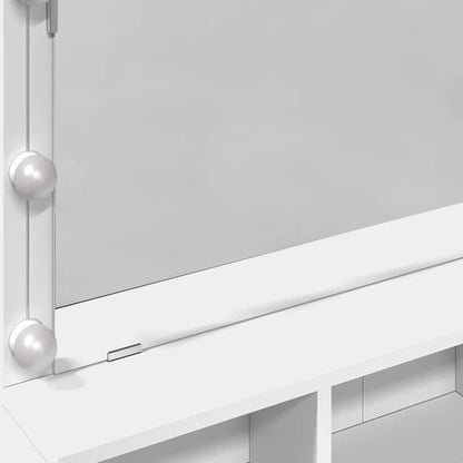 Dressing Table with LED White 80x41x134,5 cm