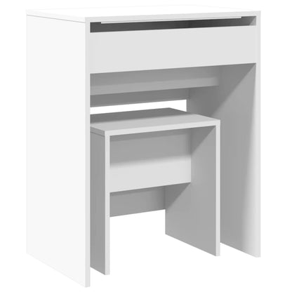 Dressing Table and Stool White 60x40x113,5 cm