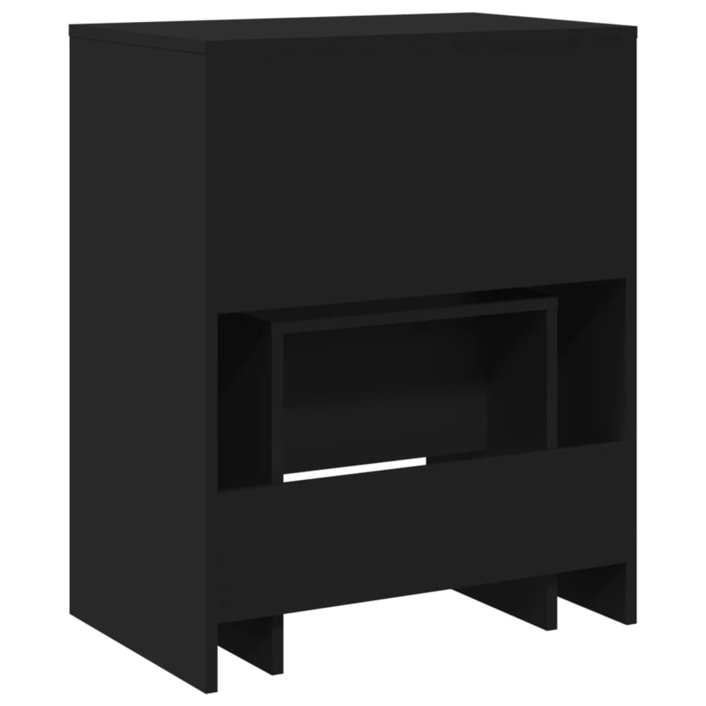 Dressing Table and Stool Black 60x40x113,5 cm