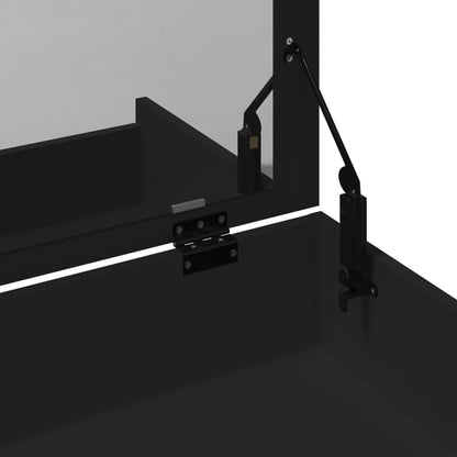 Dressing Table and Stool Black 60x40x113,5 cm