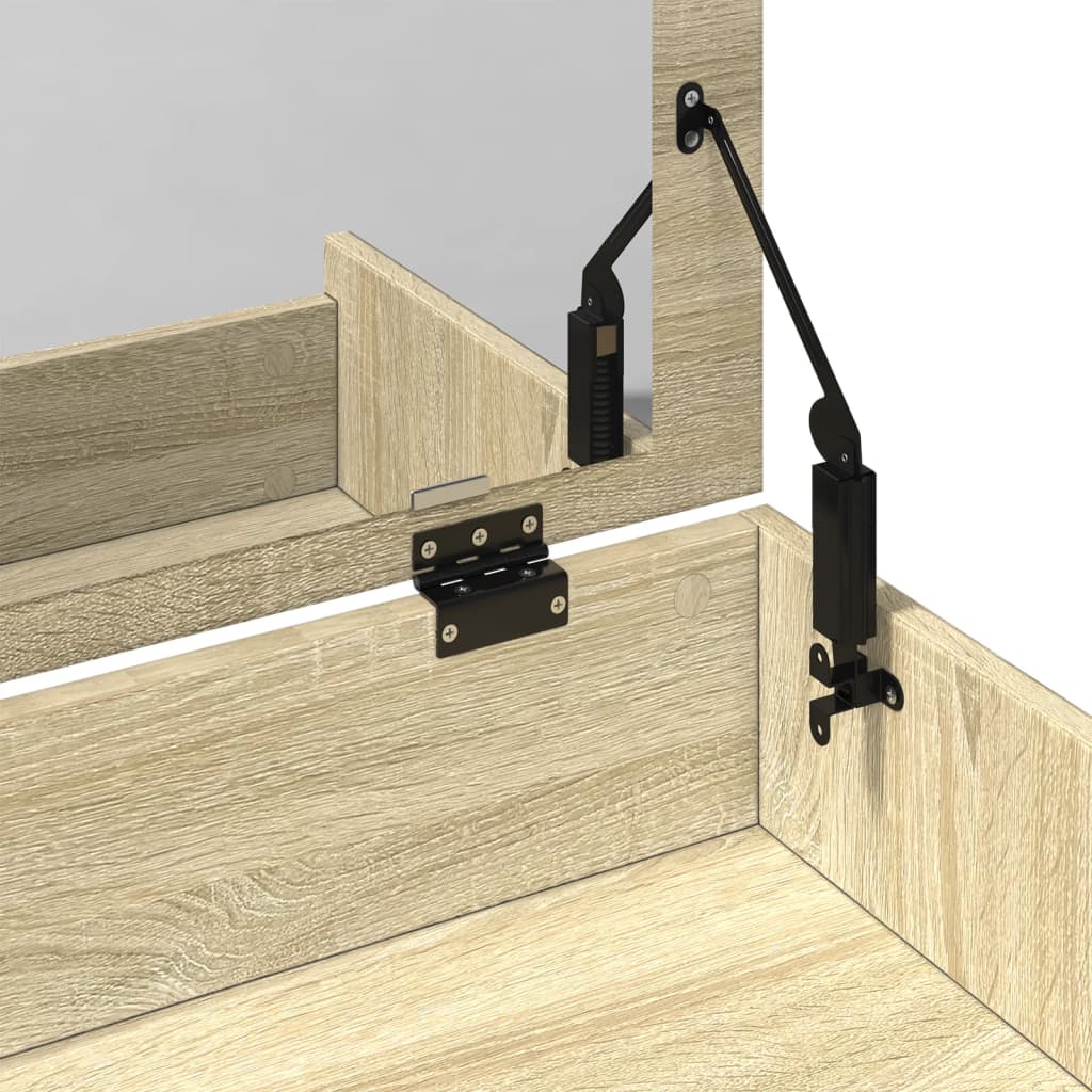 Dressing Table and Stool Sonoma Oak 60x40x113,5 cm