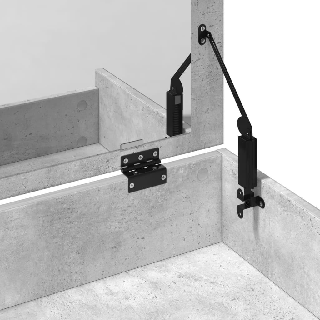 Dressing Table and Stool Concrete Grey 60x40x113,5 cm