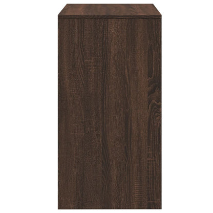 Dressing Table and Stool Brown Oak 60x40x113.5 cm