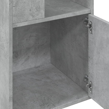Bookcase Concrete Grey 40x36x189 cm Engineered Wood